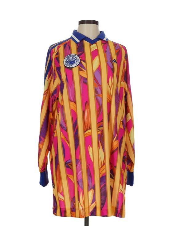 FARM Rio Dresses & Skirts - Adidas x FARM Rio Stripes Of Paradise Bold Pink Dress